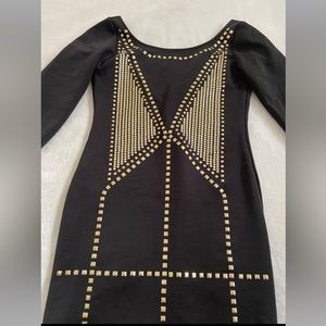 10 listings for $10 🛍️ rare backless 3/4 sleeve studded bodycon dress 👗